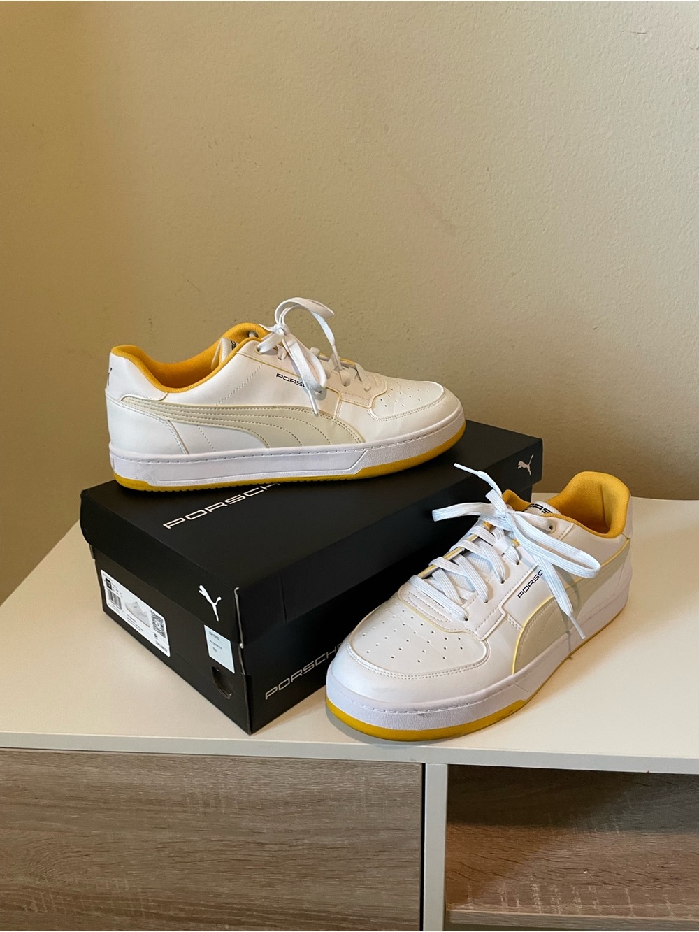 Puma White Porsche Turbo Sneakers